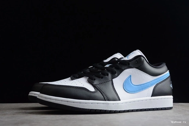 White University 1 Black (W) DC0774-041  Jordan Blue Low 0724